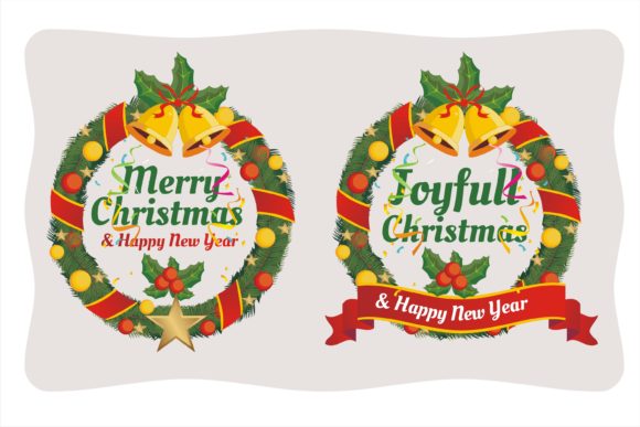 Christmas Borders Clipart for Editorial Design