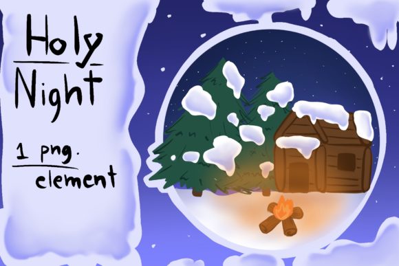Christmas Night with Snow