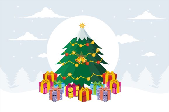 Christmas Snow Background for Template