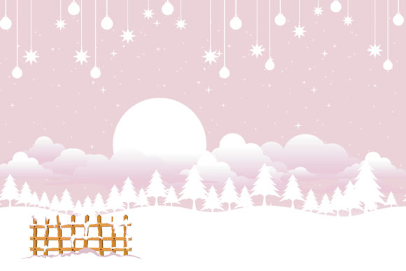 Christmas Snow Illustration for Editorial and Web Use