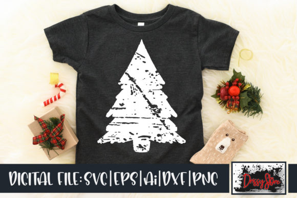 Christmas Tree Grunge Illustrations