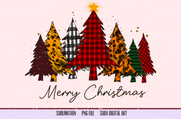 Christmas Trees Sublimation for Editorial Design