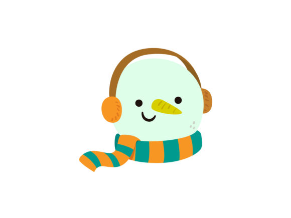 Cute Snowman Illustration for Seasonal Design