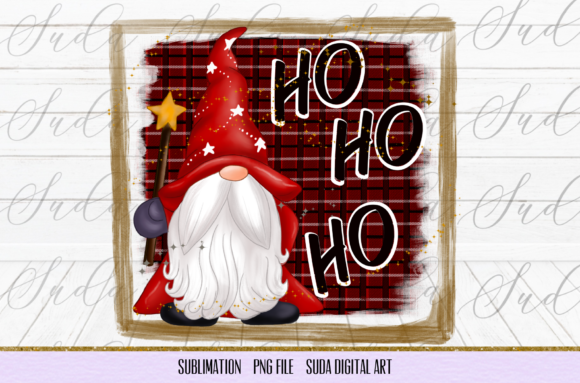 Ho Ho Ho Gnomes Christmas Sublimation Illustrations