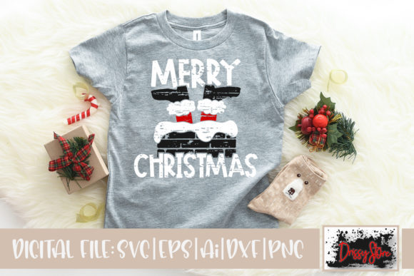 Merry Christmas Grunge Illustrations