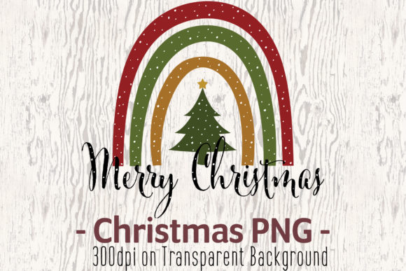 Merry Christmas Rainbow, Sublimation